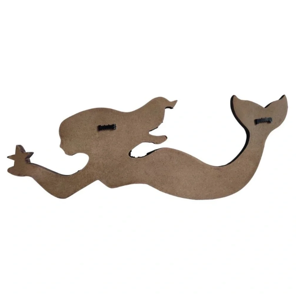 Rustic Wood Mermaid Decor Hanging Nautical Wall Decor, Wooden Mermaid Plaque🦎
